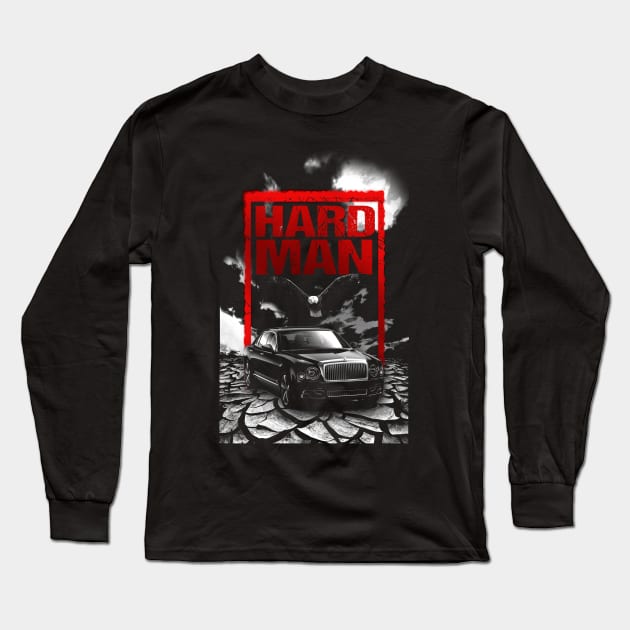 Bentley Mulsanne Speed White And Black Design Cars Long Sleeve T-Shirt by WildenRoseDesign1